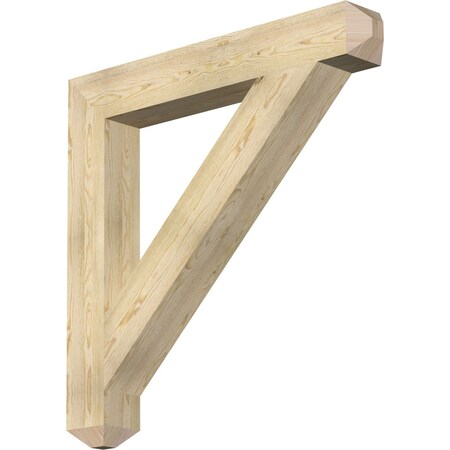 Ekena Millwork Traditional Craftsman Rough Sawn Bracket, Douglas Fir, 6"W x 44"D x 44"H BKT06X44X44TRA04RDF